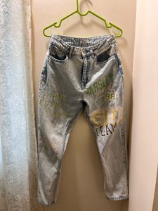 Varsity League Graphic Jeans