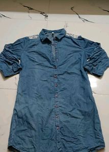 Denim Short Kurti