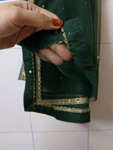 Green Sequins Dupatta