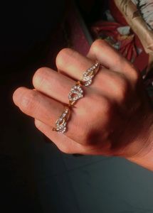 golden Crystal Rings🍂