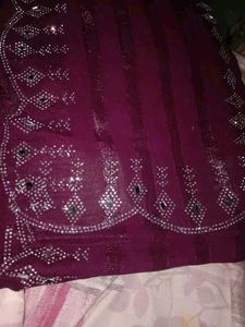 Embroidered saree colour available