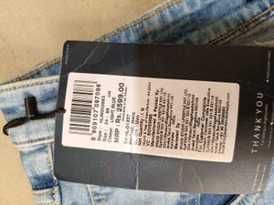 Highlander Light Wash Denim Jeans, 34 Size