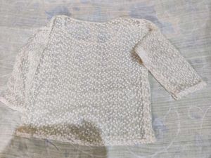 White Lace Top - Sheer &amp; Elegant