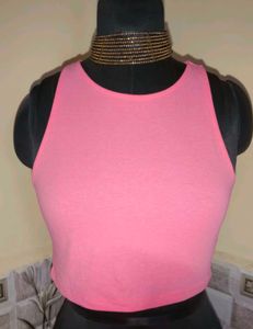 🆕Size S/M🎁Buy 2 Get 1 Free 🎁Pink Crop Tank Top