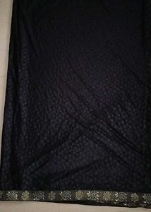 Unused Elegant Black Saree