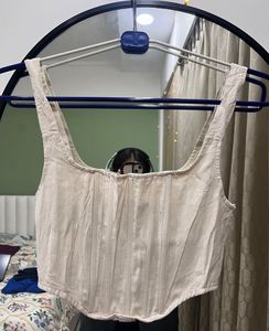 EDIT BY NINE Rare Find Zipper Corset Top