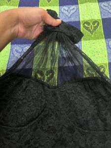 Elegant Black Lace Dress