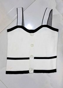 White Crop Top