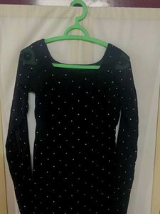 Elegant Black Party Kurtha