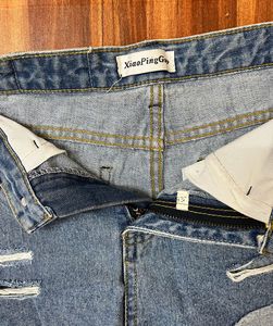 Korean Ripped Denim Shorts