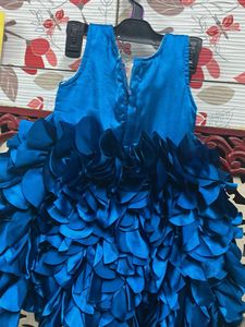 1-3 Yr Cute Blue Flower Girl Dress