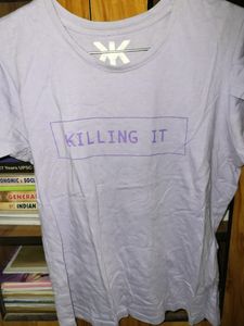 Crop Tshirt Lavender Color