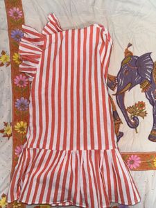 Striped Ruffle Top
