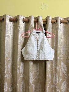 White Halter Top &amp; Maxi Skirt Set