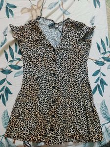 Leopard Print Mini Dress