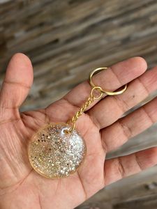 New Golden Resin Keychain |