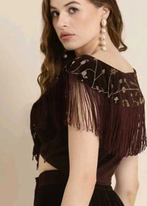 Premium Velvet Top With Legging