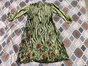 Vintage Floral Print Dress