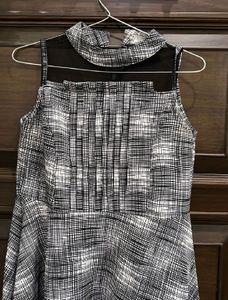 Chic Plaid Peplum Dress