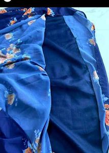 Floral Navy Blue Dress