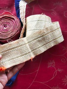 Gold Embellished Saree Less