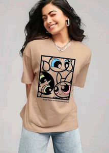 WMFFSHO Women Printed T-Shirts (L)