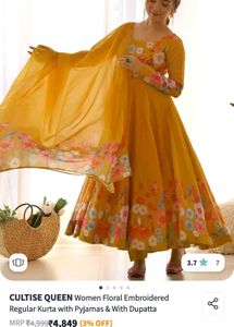 Kurti Trouser With Dupatta All Size Available