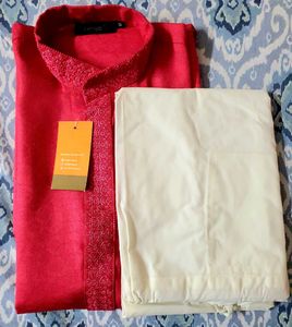 Brand New Red Kurta &amp; Pyjama