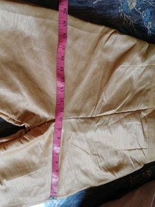 Gold Silk Blend Pants