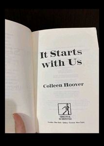 &#34;It Starts With Us&#34; by Colleen Hoover