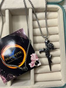 Rose Cross Anti-tarnished Necklace