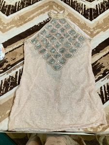 Mini Dress With Full Of Heavy Work