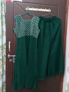 Green Kurta Palazzo Set