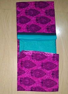 Unstitched Dress Material Of Top, Bottom &amp; Dupatta