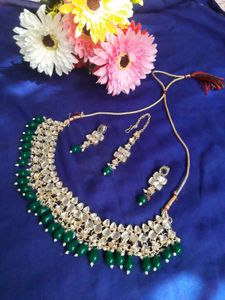 Green Kundan Jewelry Set