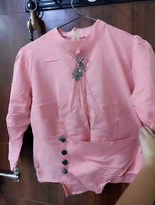 Peach Crop Top For Women