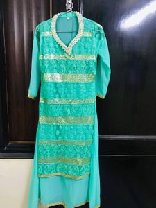 Stylish Green Kurta Set
