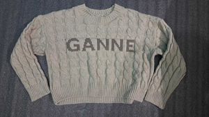 GANNI Knit Cable Sweater