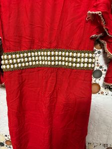 Long gown for party wear with free gift