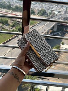 Pearl Embellished Clutch