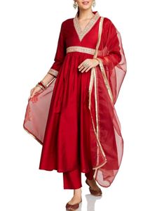 Elegant Red Kurta Set