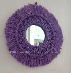 9.5 Macrame Mirror