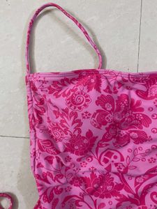 Pink Floral One Piece Swimsuit