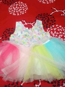 Rainbow Tulle Dress