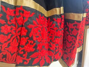 Bold Black &amp; Red Lehenga Choli