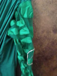 Vintage Green Maxi Prom Dress 🎀