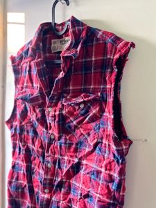 Urban Pipeline Plaid Flannel Vest