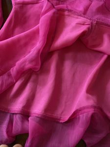 Pink Ruffle Blouse