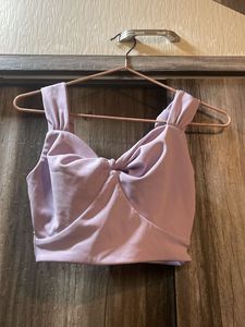 Lavender crop top