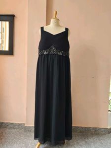 Plus Size Elegant Black Maxi Dress